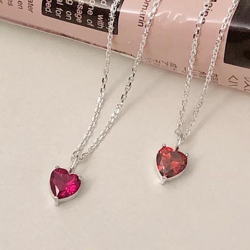 실버 하트탄생석목걸이❤️