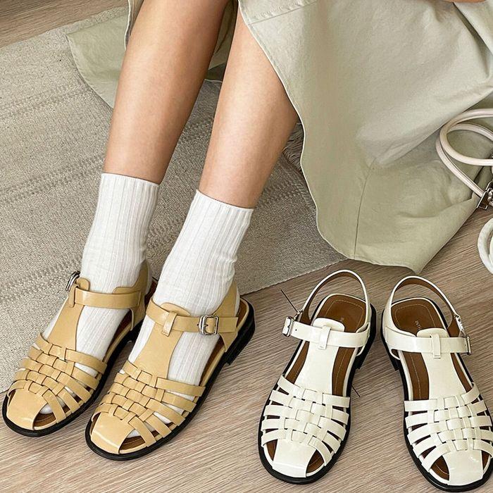 IS_221350  Honeycomb Fisherman Sandals (4COLORS)