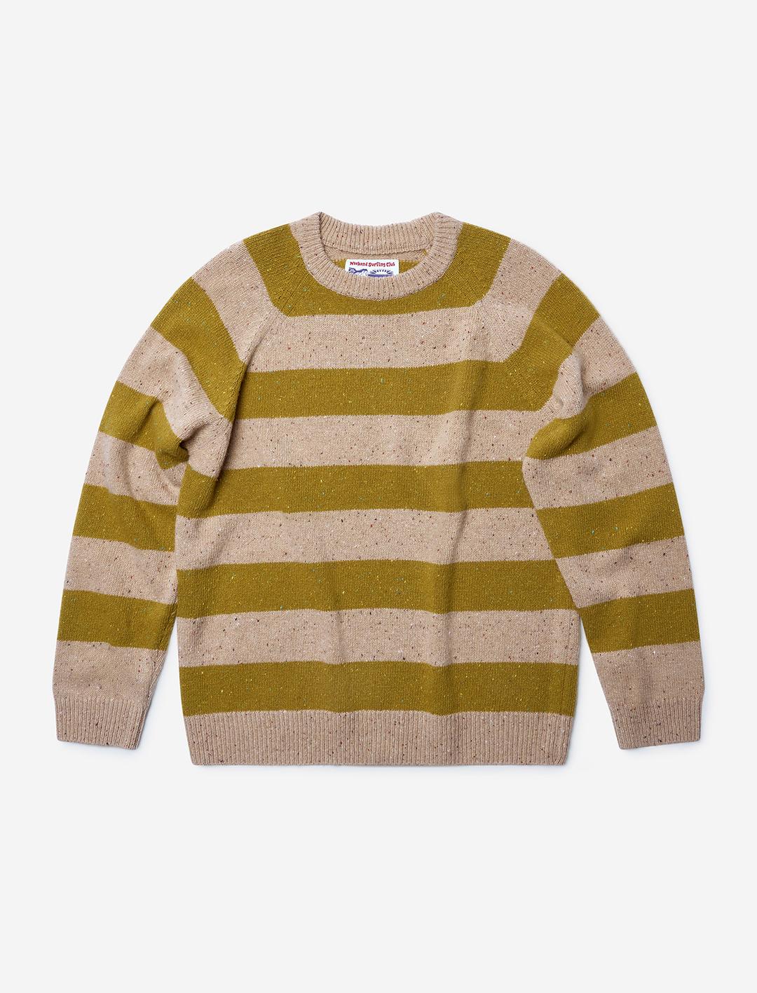 Noor Wool Stripe Round Knit