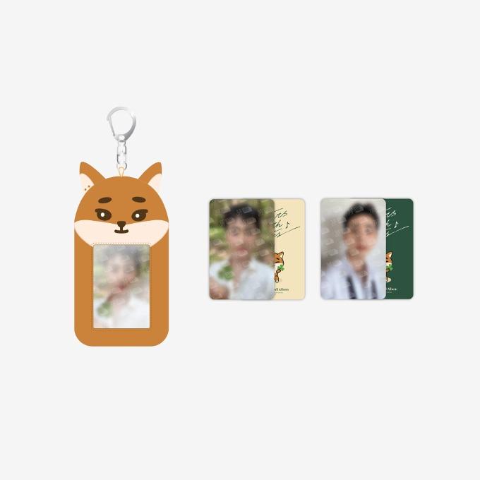 Young K KE PHOTO HOLDER KEYRING - Letters with notes