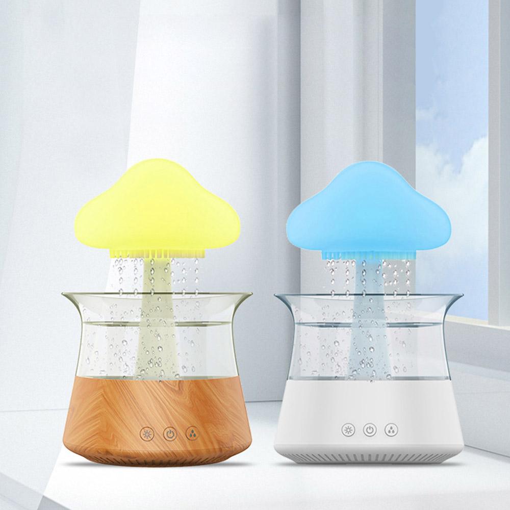 "물멍" 빗소리 무드등 USB 안개 미스트 저소음 가습기
