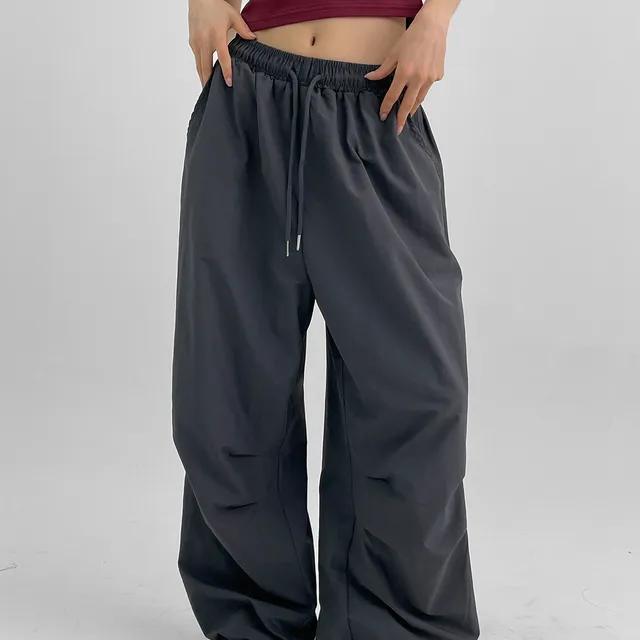 [1천장판매] (UNISEX) 라디느 투웨이 나일론 밴딩팬츠 [바지 긴바지 롱팬츠 나일론 스트랩 스트링 밴딩 파라슈트 핀턱 포켓 데일리]