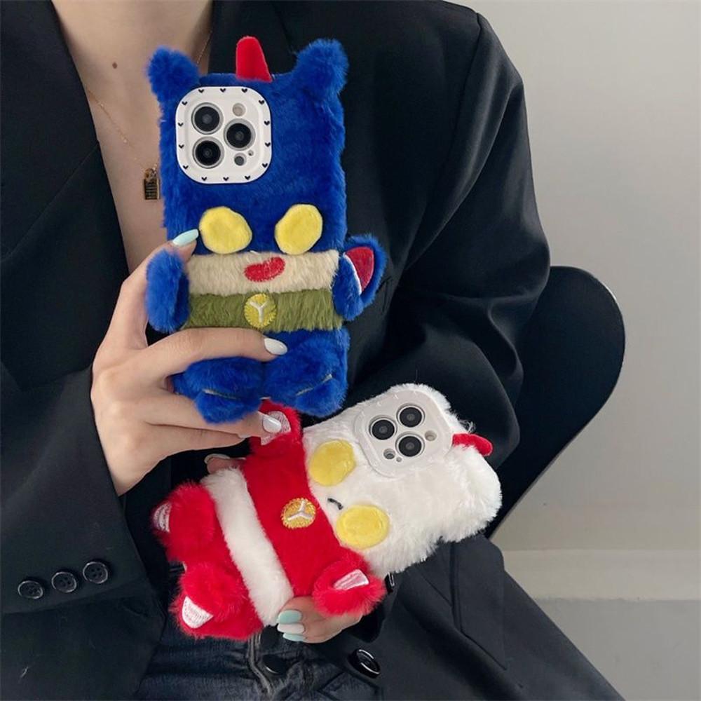 액션가면 털복숭 아이폰 케이스 낄맛난다