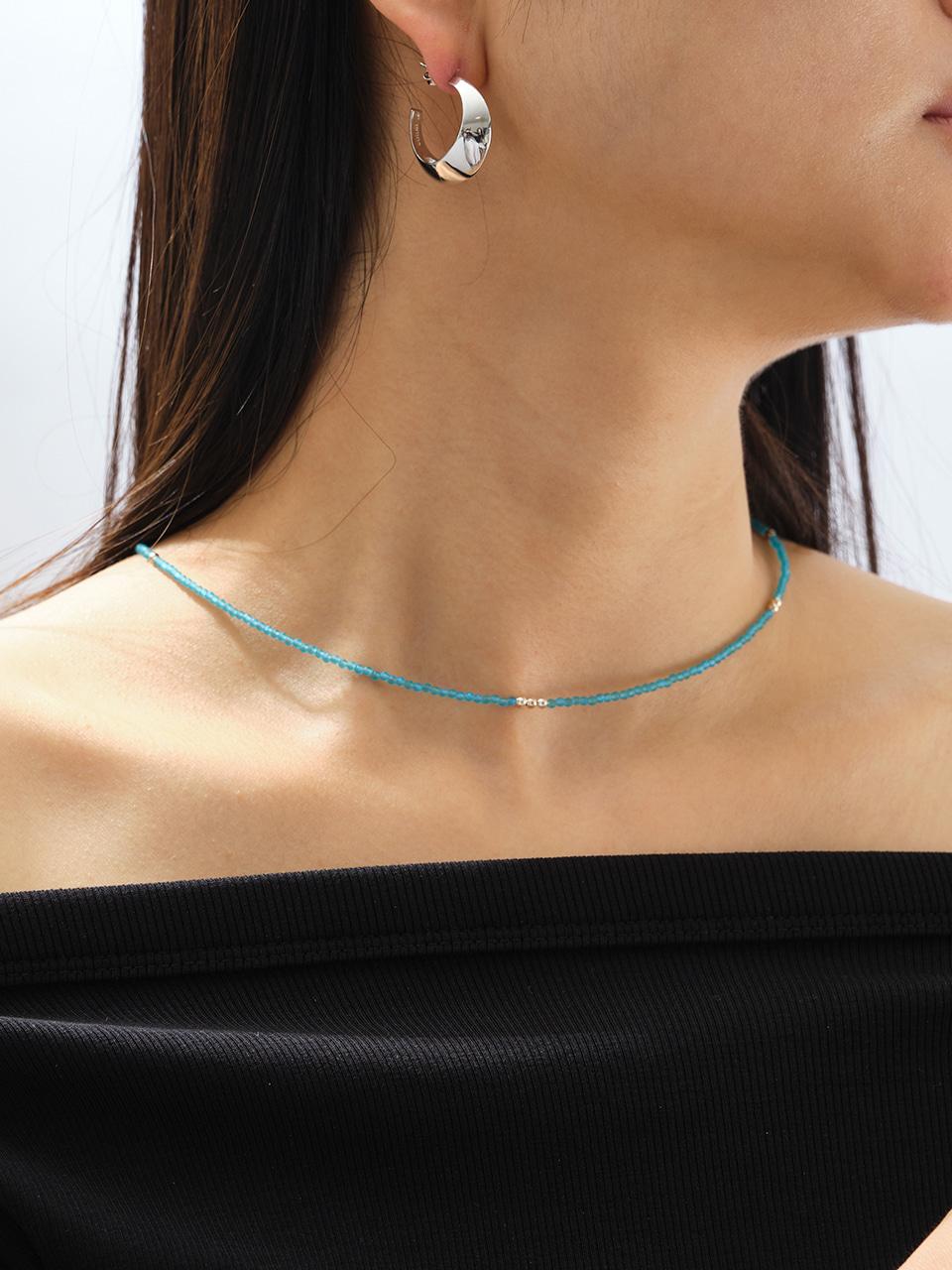 Blue Anemone Beads Necklace