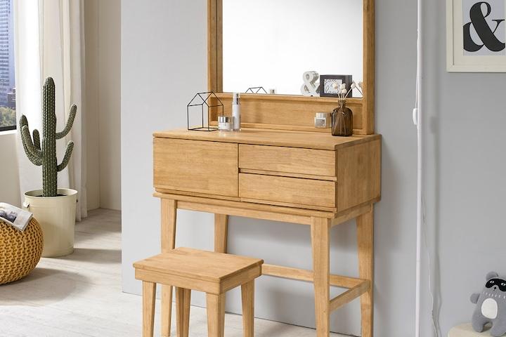 수엘라 원목 화장대 세트