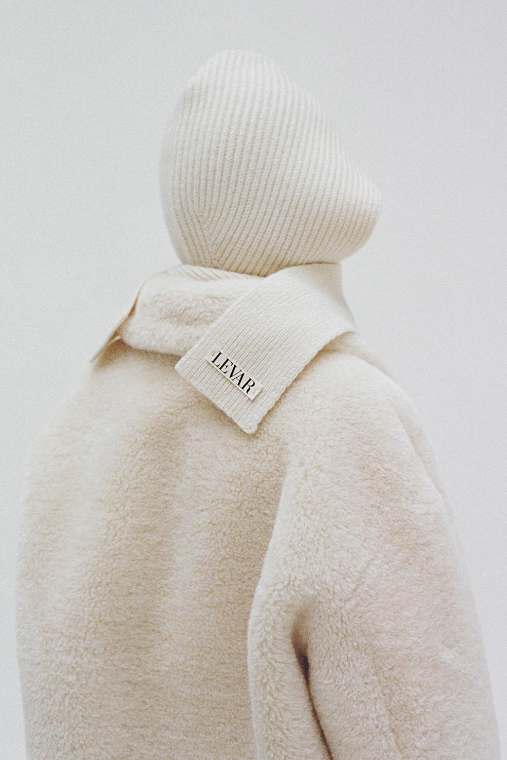 [20th] Wool Muffler Balaclava - Ivory