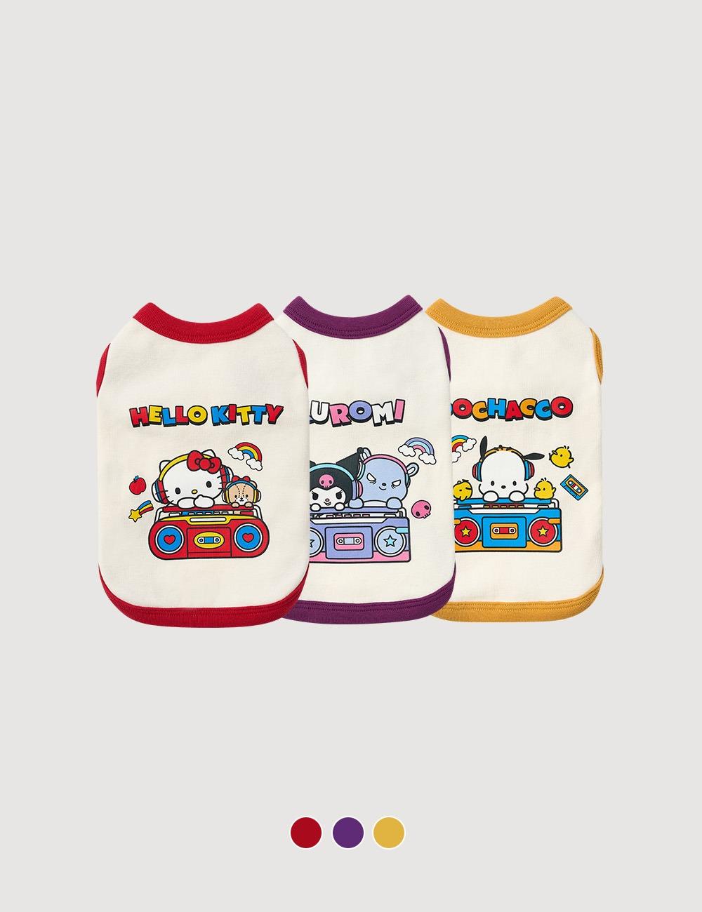 [리카리카 X 산리오캐릭터즈] 포인트 슬리브리스 _ 3컬러