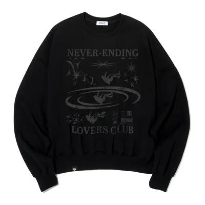 [BXS/S] Falling Love Sweat Shirt Black