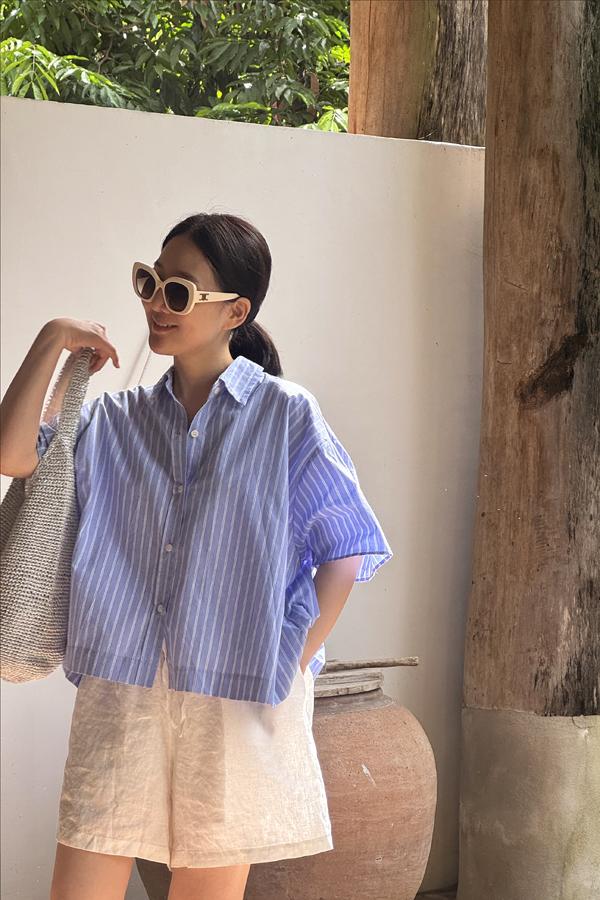 카비나 스트라이프 셔츠