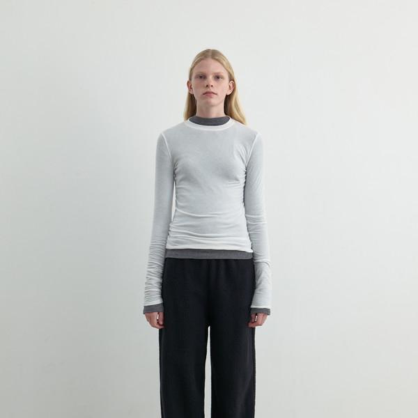 SOFT WOOL TEE _ WHITE