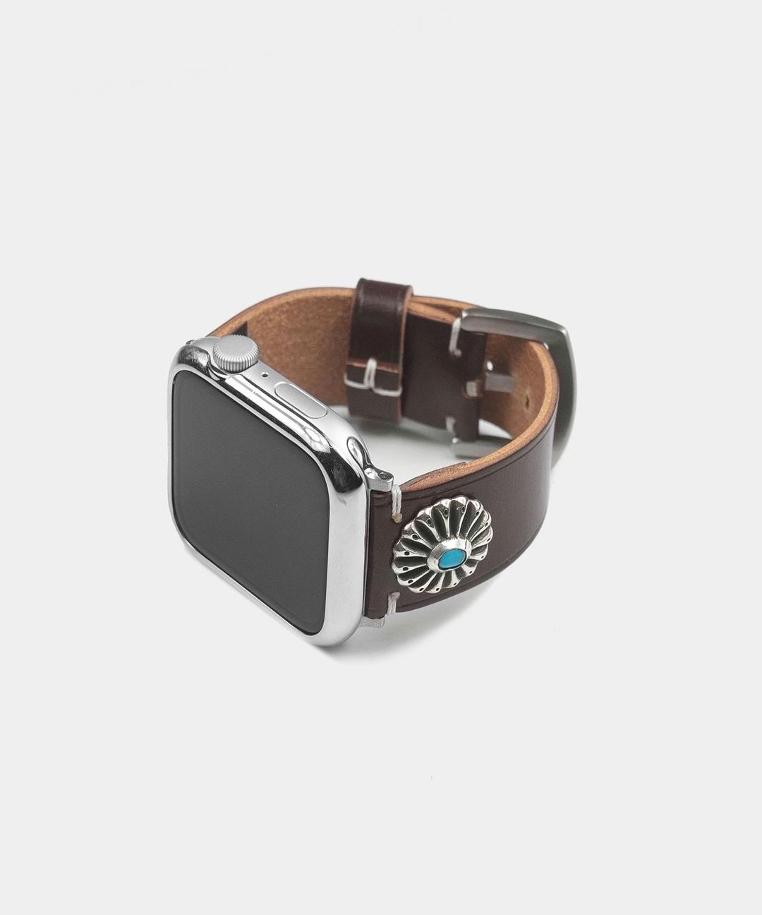 Clam Bridle Apple Watch Strap (brown)