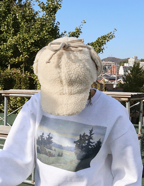 양털 윈터 귀다리 캡 (4 colors)