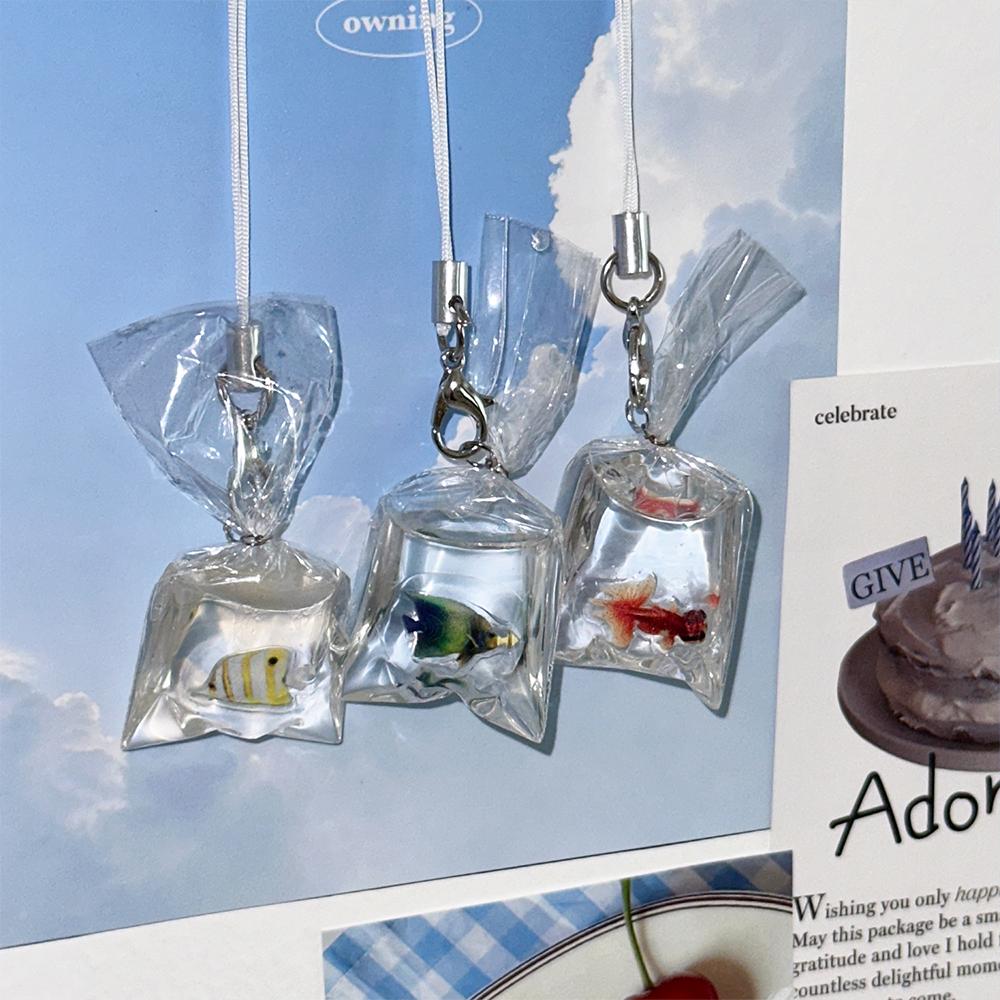 물멍 금붕어 키링 열대어 에어팟 차키링