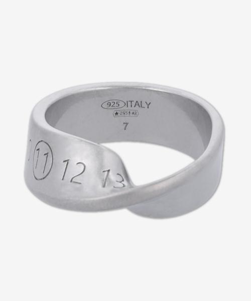 트위스트 넘버링 반지 - 실버 / SM2UQ0031S12975951