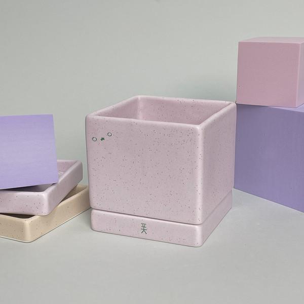 큐브팟 Cube pot (4color)