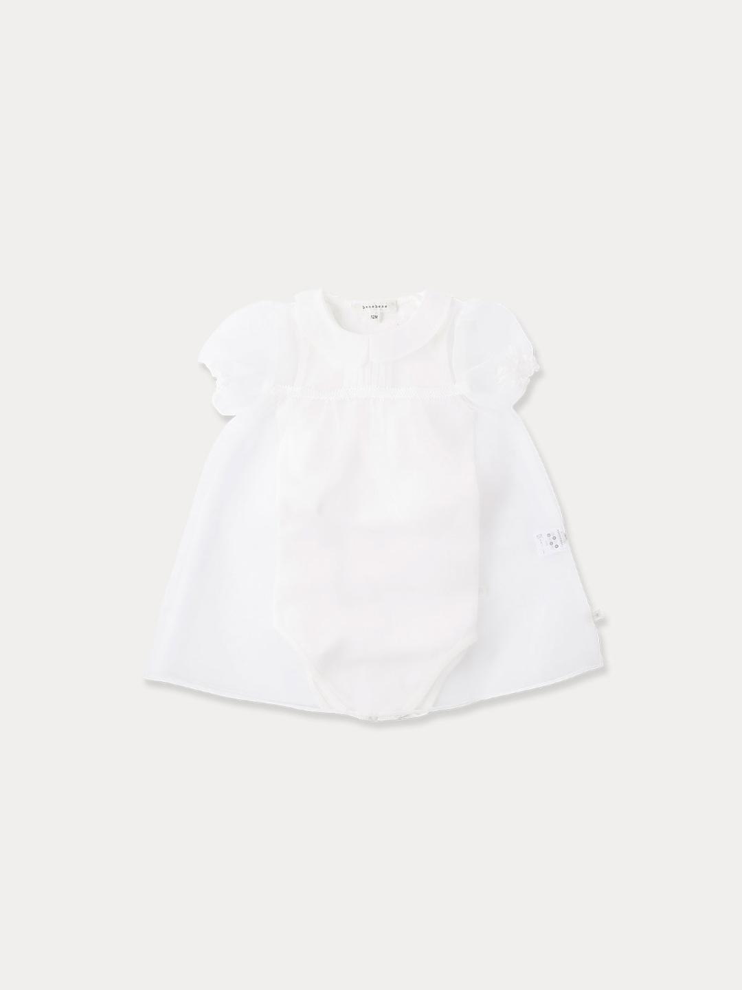 BABY) Little Organza Dress Set, Ivory