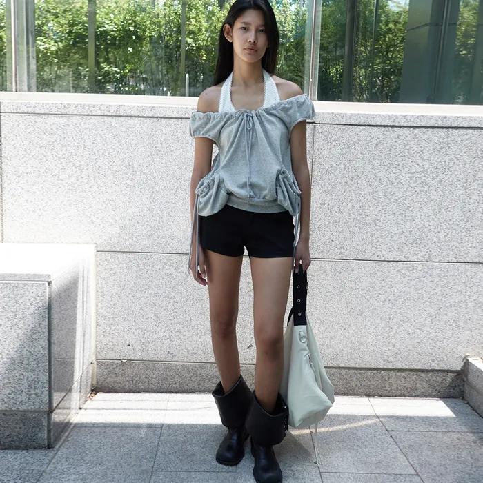 DOUBLE POCKET SHORT / BLACK