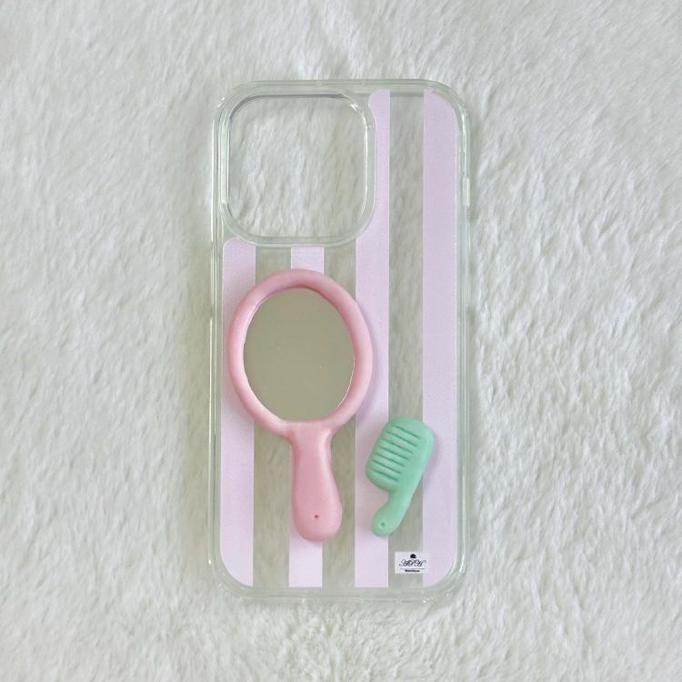 mirror & brush (pink)