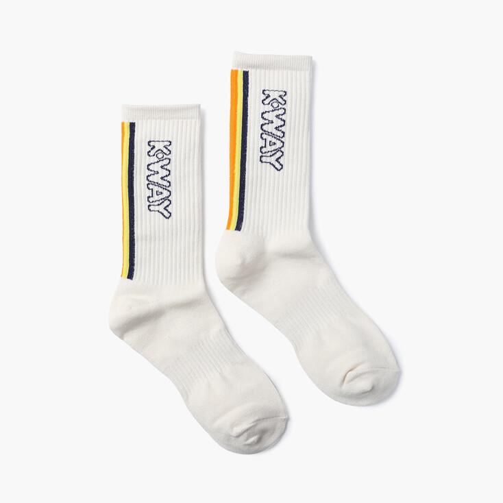 까웨(KWAY) 까웨 트리컬러 로고 삭스 Y225BOC392