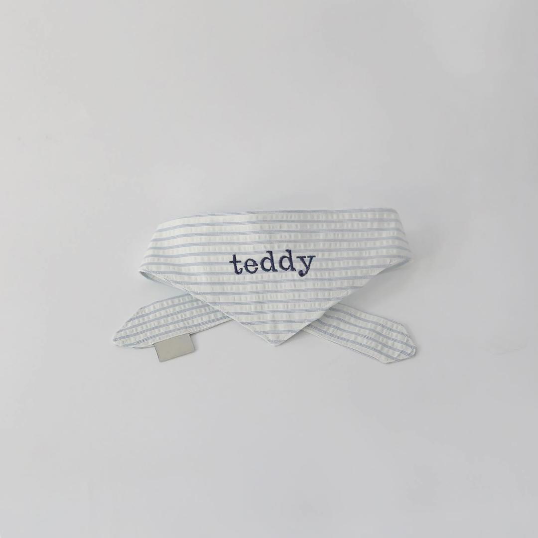 시어서커 네이밍 스카프 (Stripe)