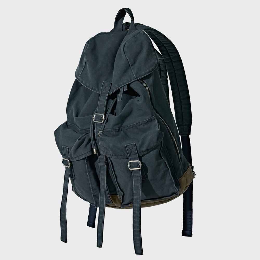VTG Washed Cotton Rucksack Navy