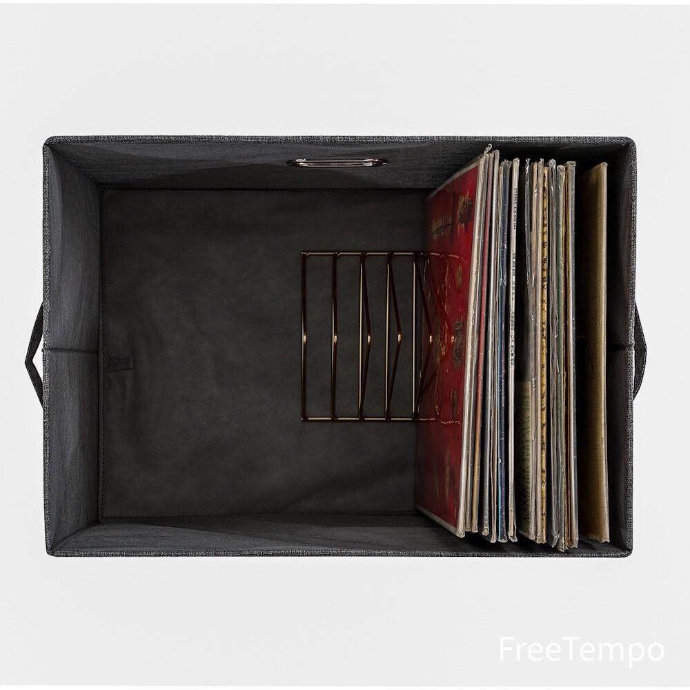 LP보관함 LP수납함 LP수납장 엘피장 공간박스 턴테이블장식장 바이닐받침대 VINYL-1