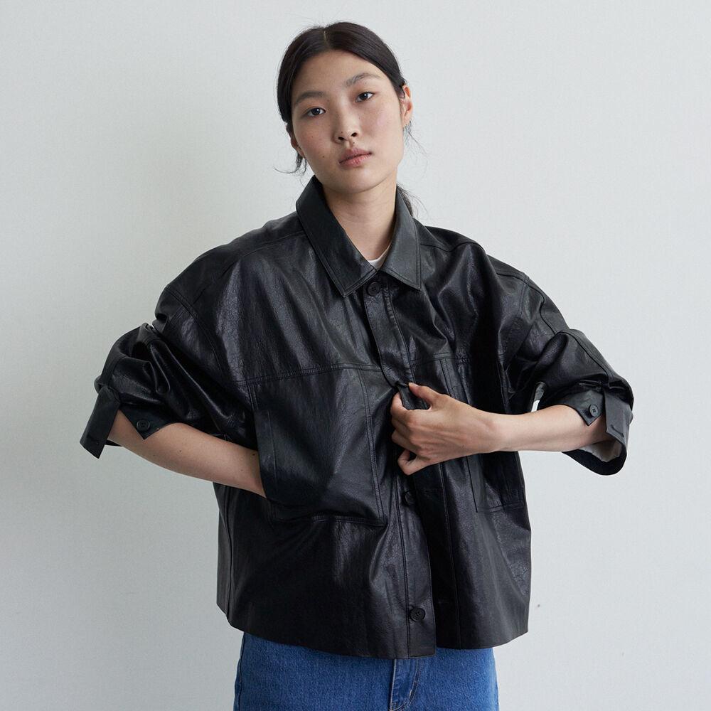 FAUX LEATHER JACKET