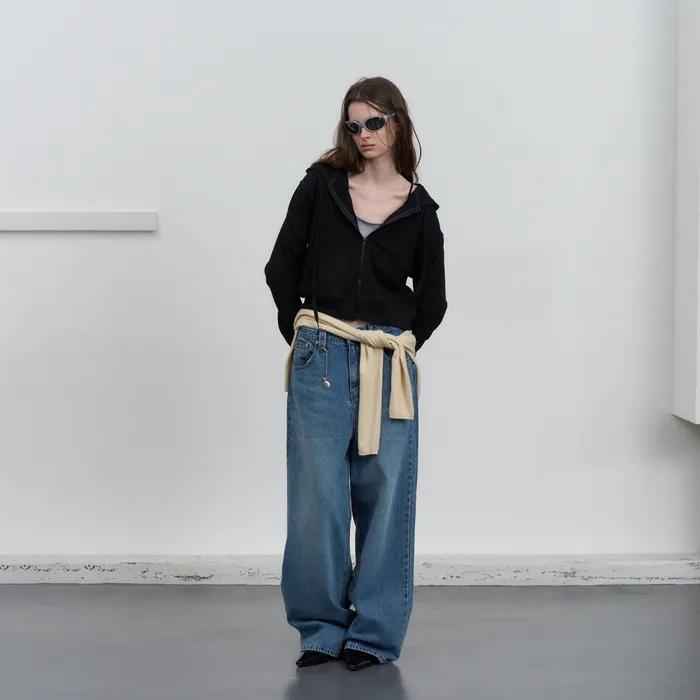 [2nd] Link over denim pants