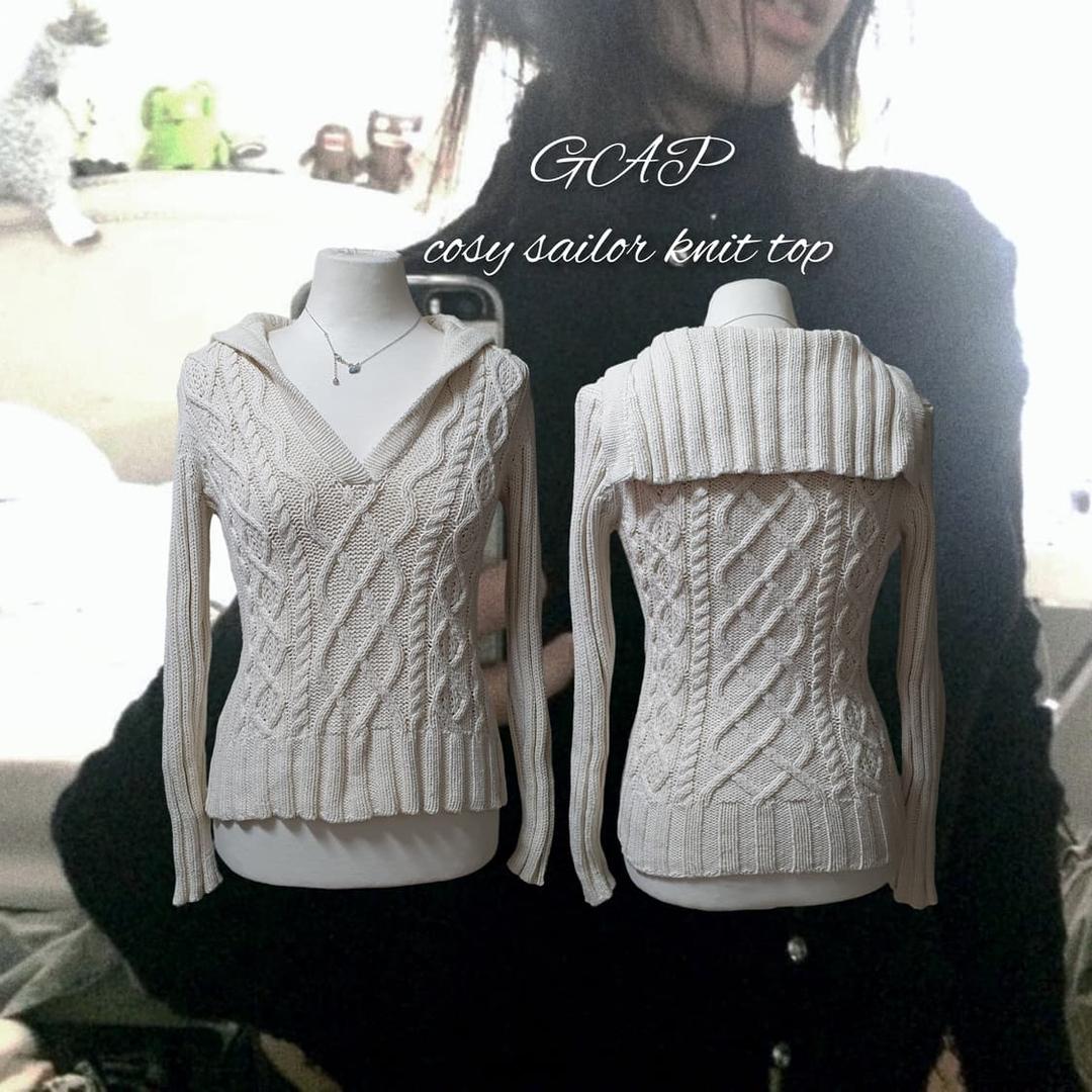 GAP cosy sailor knit top | 후루츠패밀리