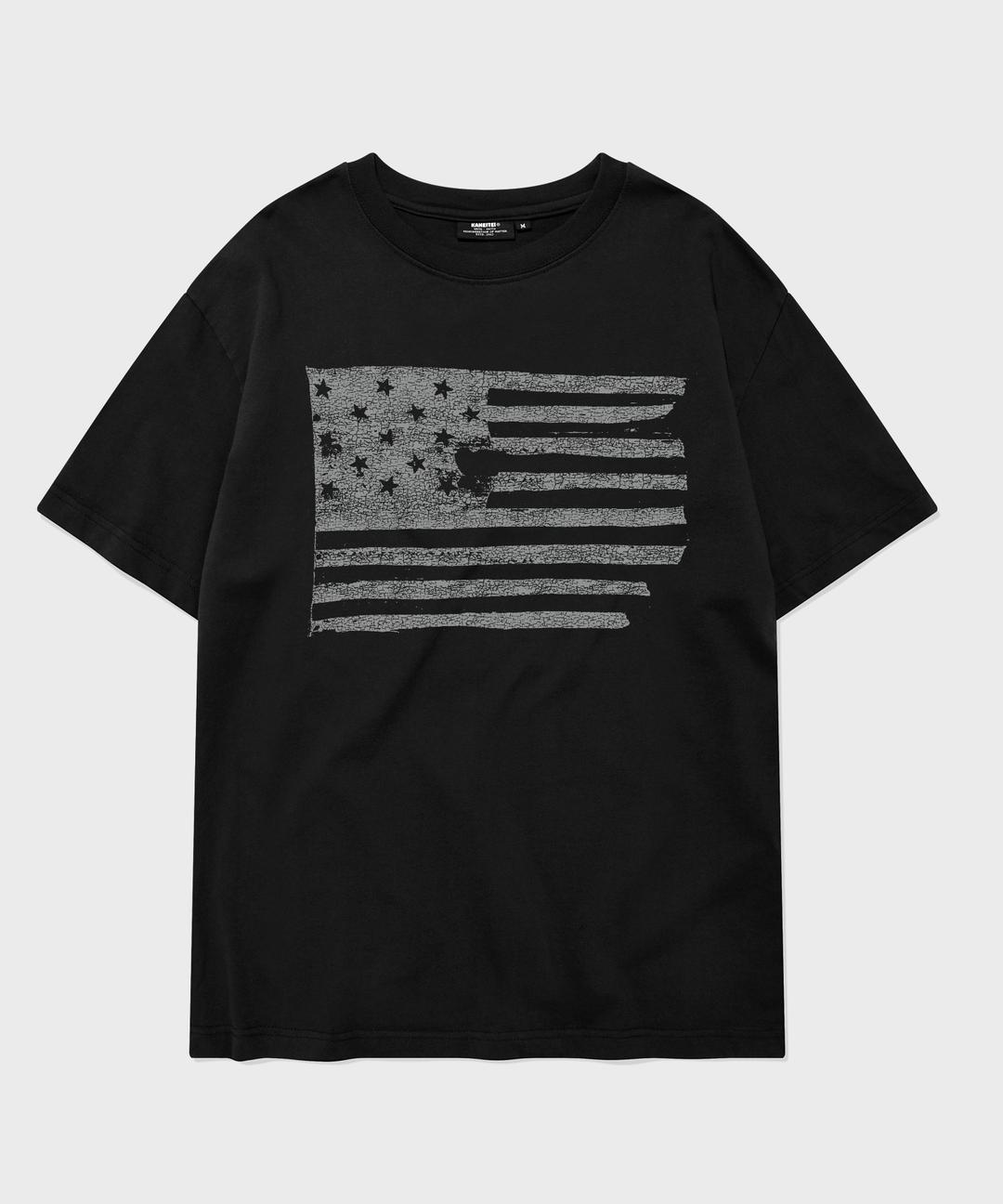 [6/20 XL 예약발송] THE STARS AND STRIPE SHORT SLEEVES (BLACK)