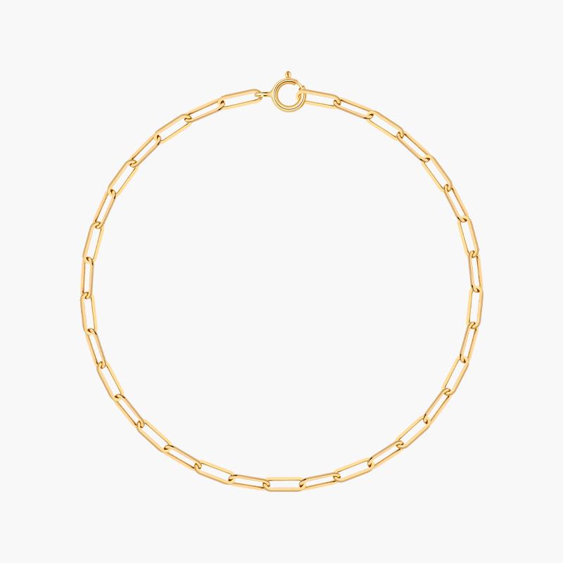 14K 골든베이직 클립체인 팔찌