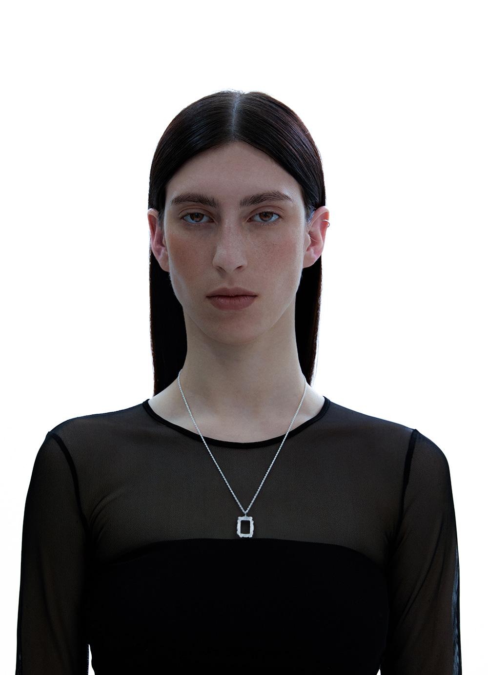 Frame Necklace (Silver, Gold)