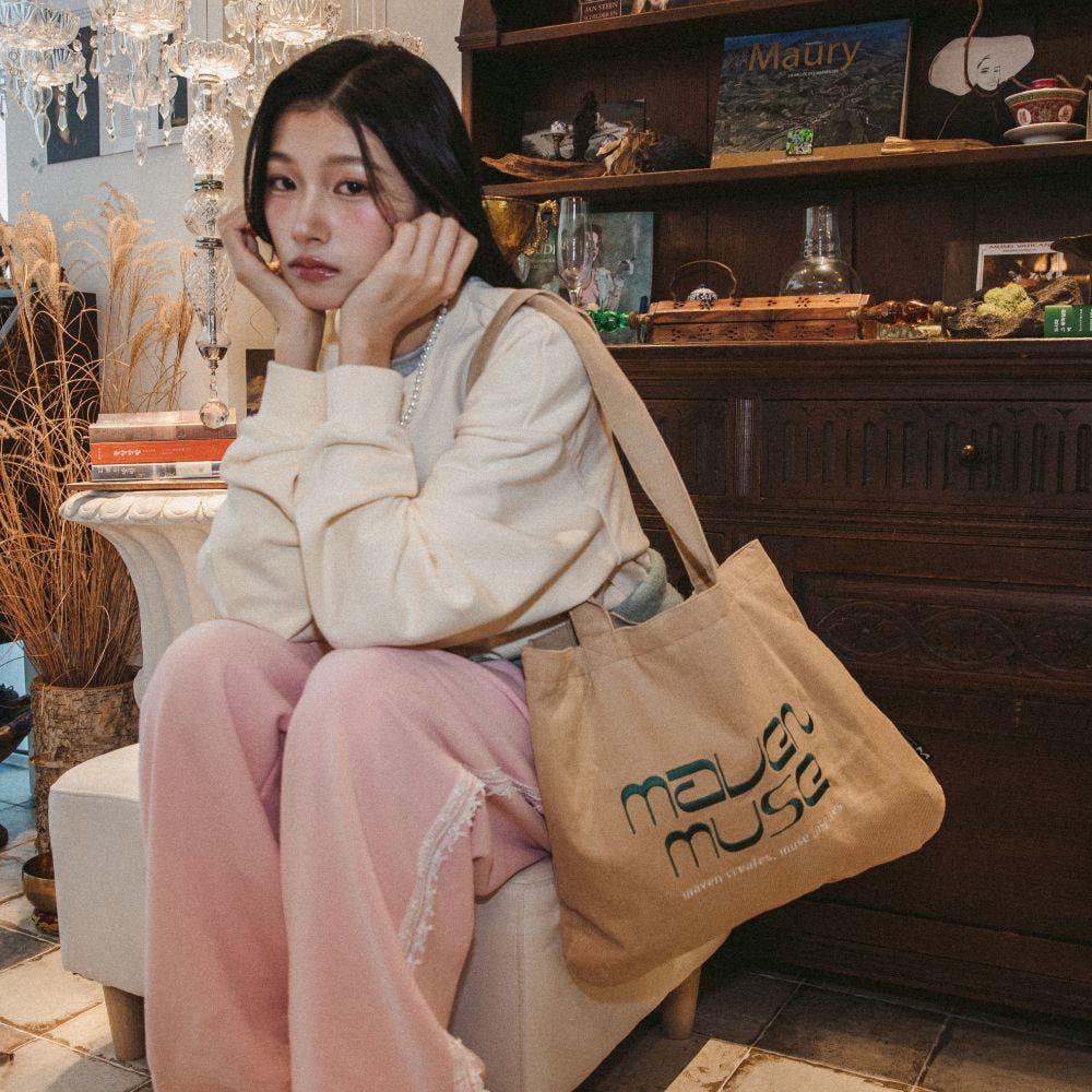 [메이븐뮤즈] 코듀로이 에코백 FR_BG (MSXFBF102BGFR)