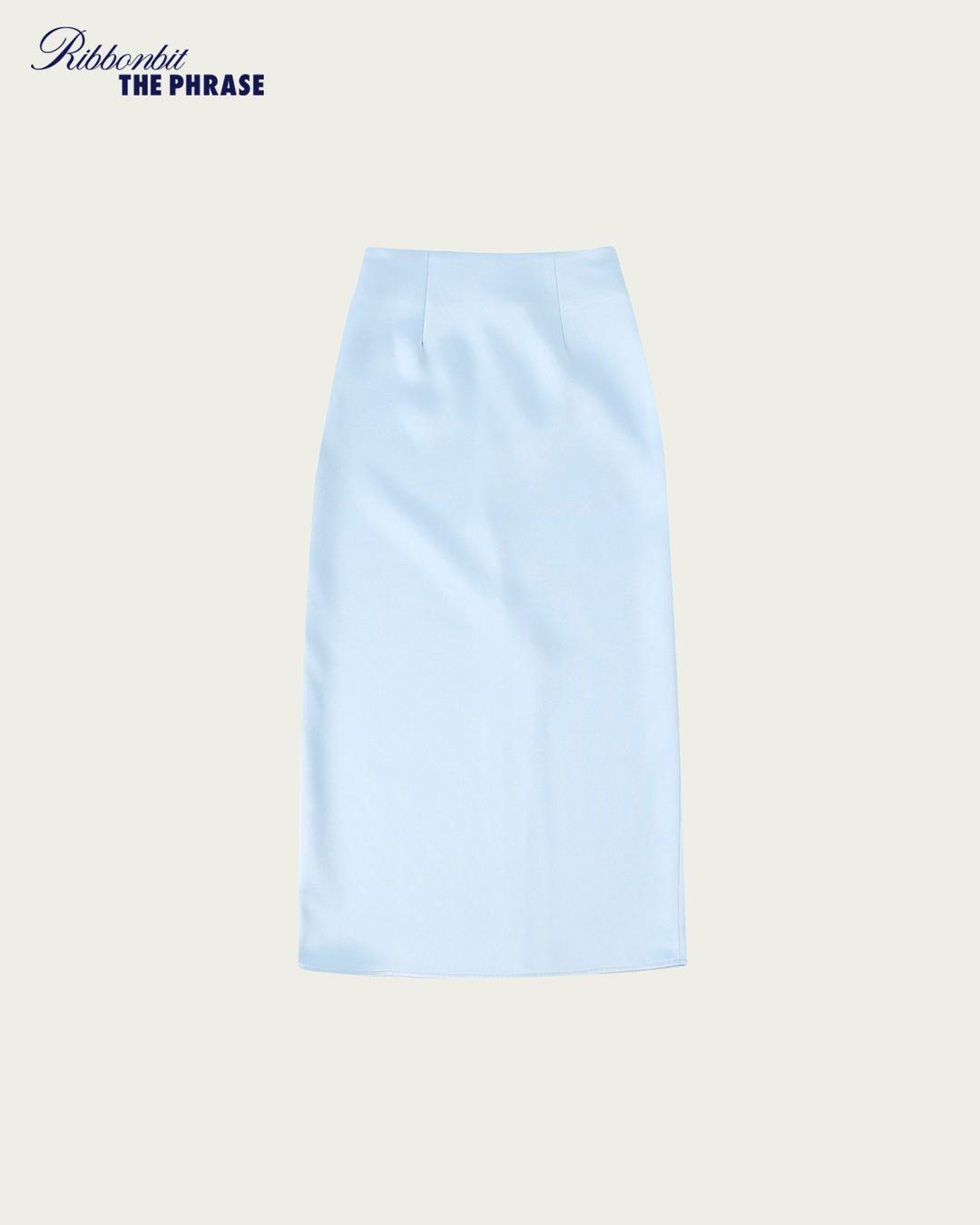 (2차) [RB X TP] Poise Long Skirt - Skyblue