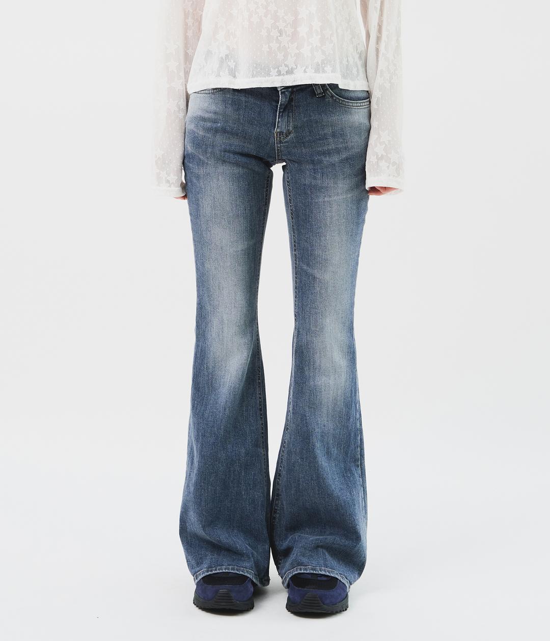 (W) Greyish Low Bootscut Denim
