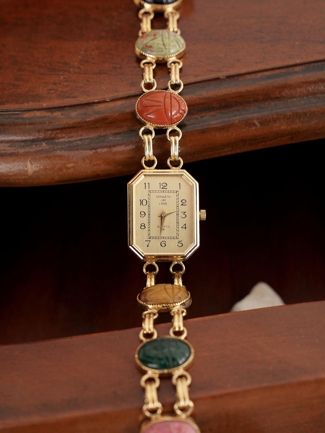 [Kenneth Jay Lane] 1970s Octagon Quartz Watch