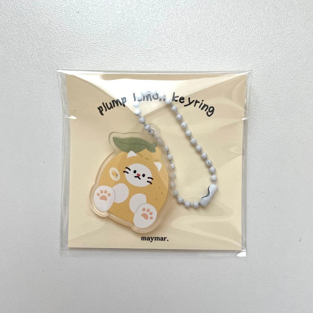 [메이마르] 통통한레몬 아크릴키링