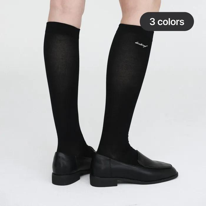 silket knee socks (3colors)