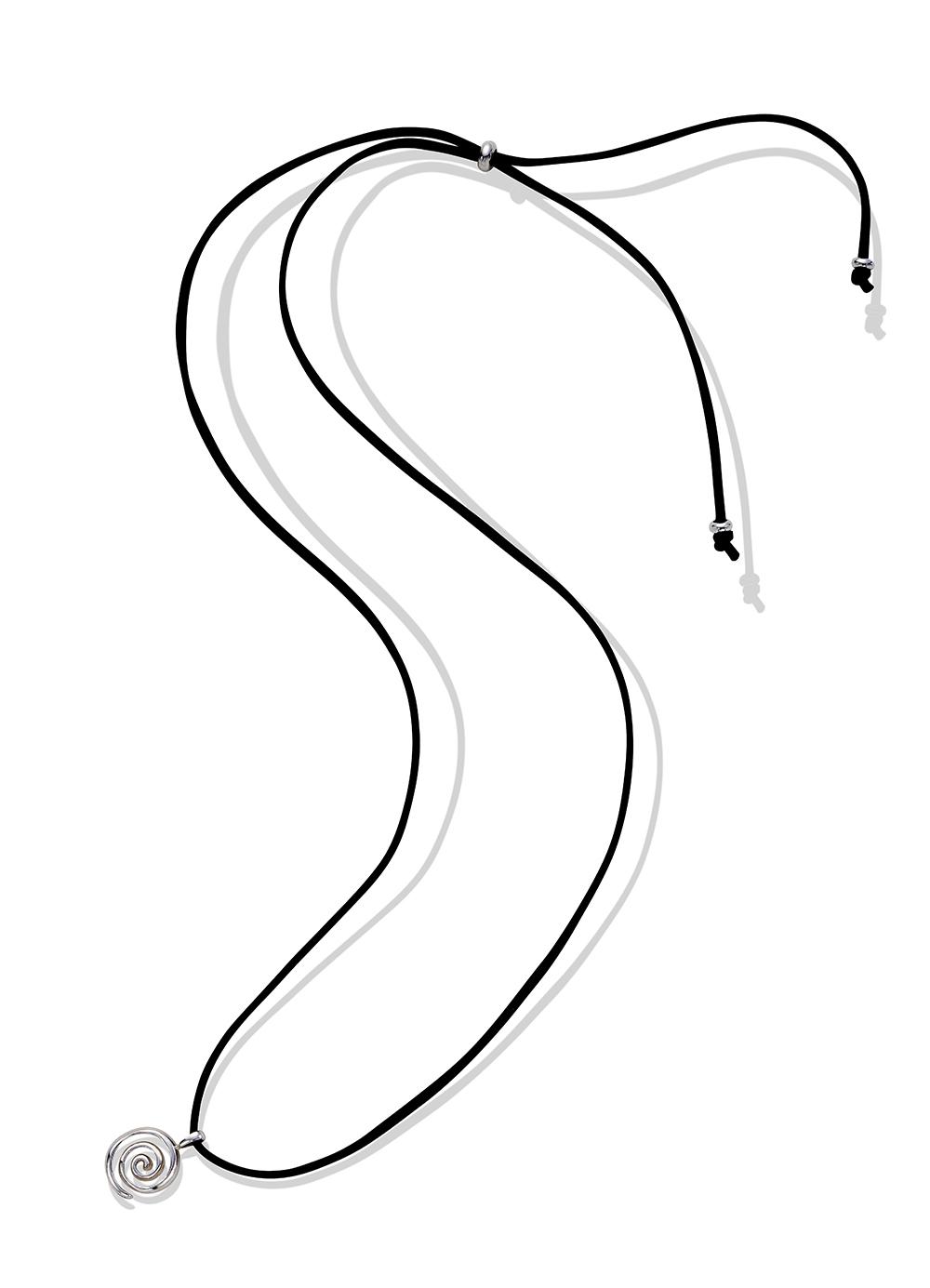 Spiral Necklace (Suede chain)