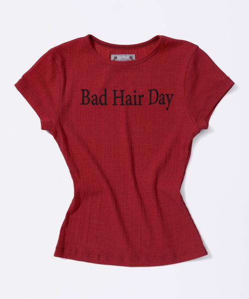 Bad Hair Day Tee Red