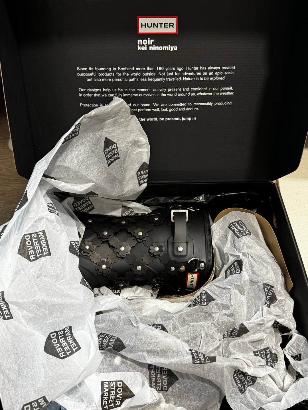 느와케이니노미야 x 헌터 23SS 플로럴 아플리케 레인부츠 eu38 | 후루츠패밀리