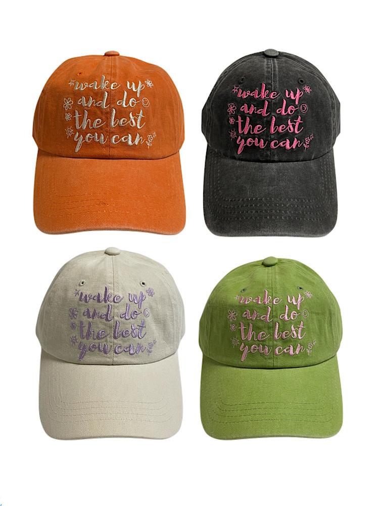 남녀공용 커플 레터링 자수 여자모자 유캔볼캡