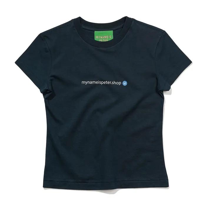 (W) PETER.SHOP T-SHIRTS - NAVY