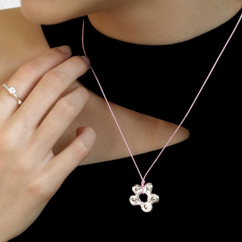 [악뮤 수현 착용] my bouquet strap necklace (silver 925)