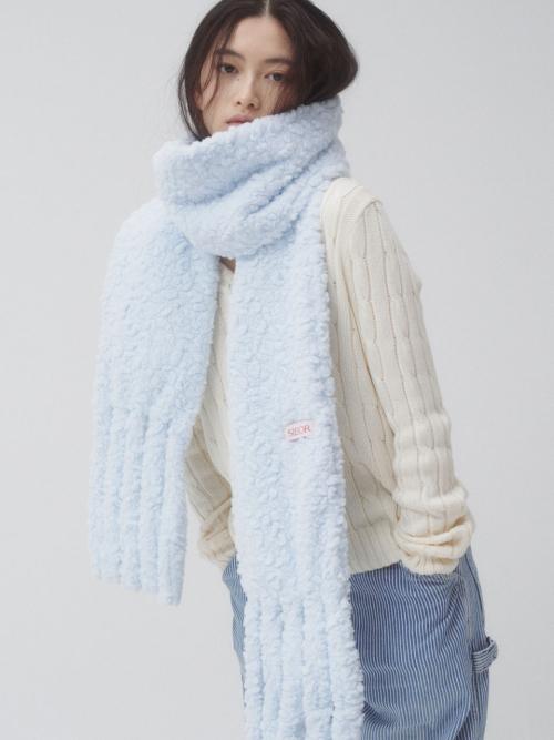 라츠유 lotsyou_Fluffy Floral Puffer Jacket Ivory - 위시버킷