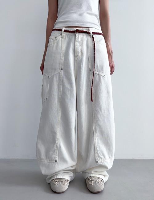 carpenter rivet point denim pants
