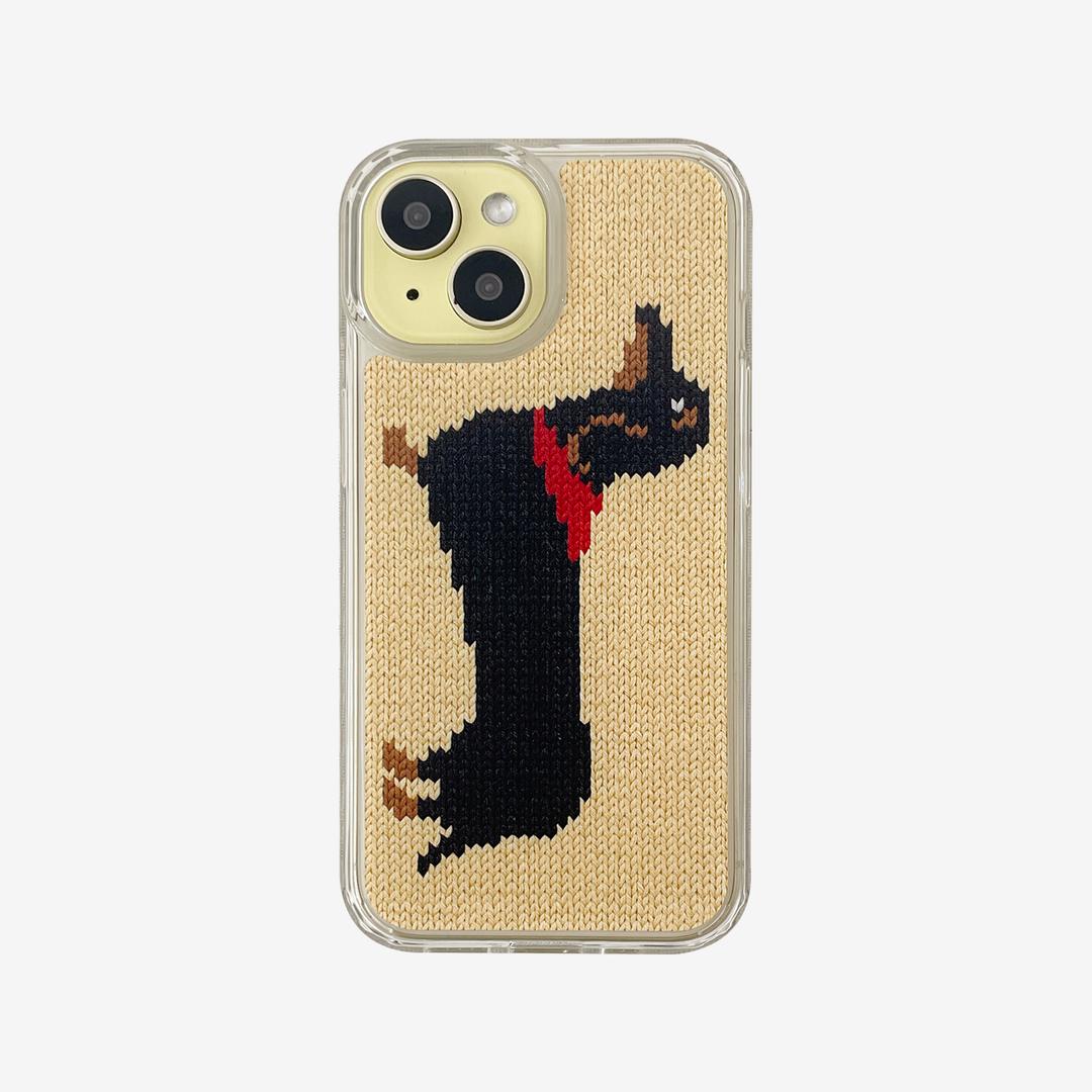 DOGS KNIT HARD JELL CASE