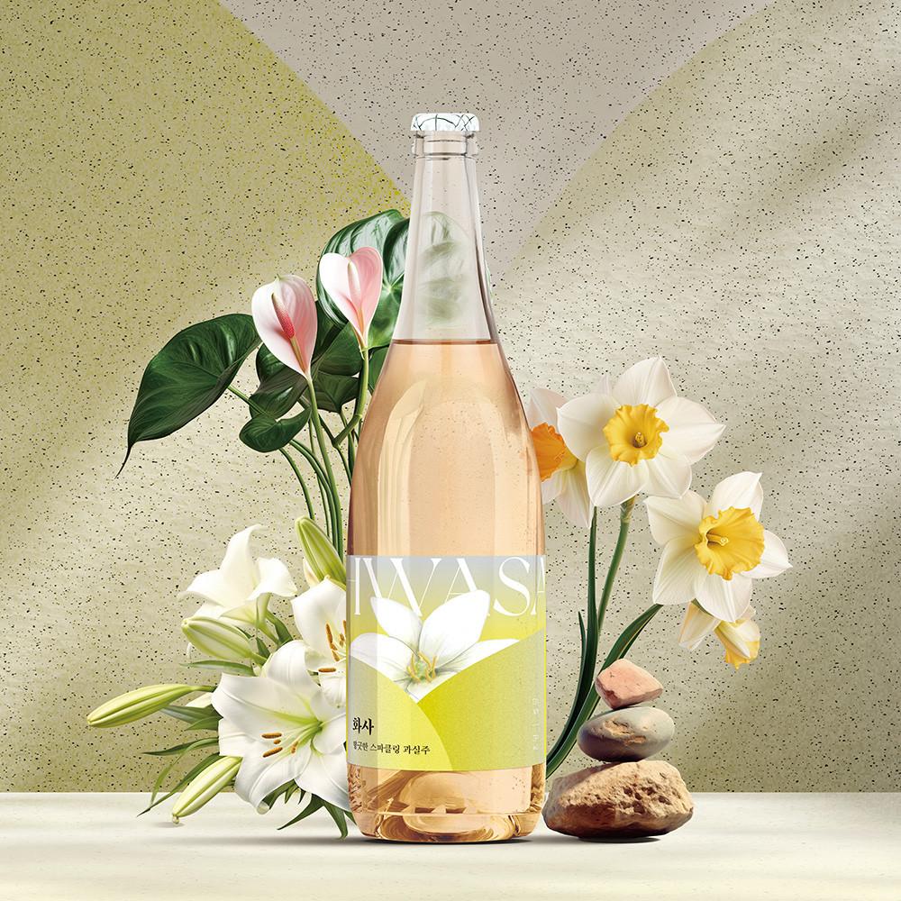 댄싱사이더 화사 7.5도 750ml 꽃 스파클링 화이트 와인 애플사이더 사과주
