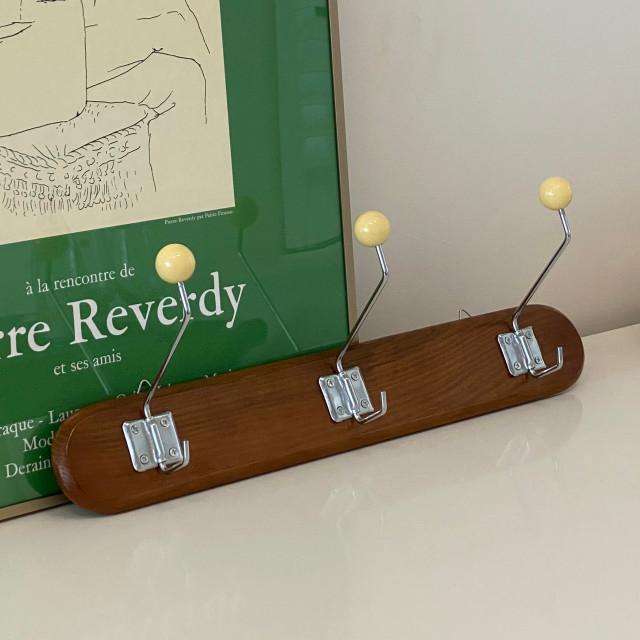 우드 빈티지코트랙 아기옷행거 코트렉 다이소 꼭꼬핀 벽 문에 붙이는옷걸이 [꼭꼬핀포함]