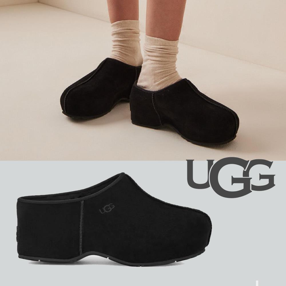 어그 코티지 클로그 슬리퍼 블랙